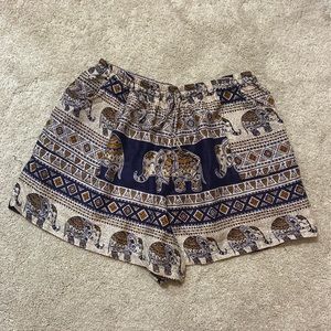 Boho Elephant Shorts
